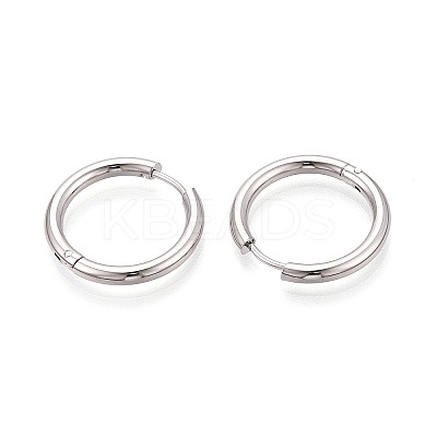 304 Stainless Steel Hoop Earrings EJEW-T048-24C-P-1