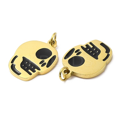 Halloween Ion Plating(IP) 304 Stainless Steel Pendants STAS-D066-04G-1