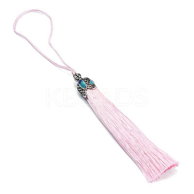 Polyester Tassel Pendant Decorations LS-AJEW-WH0312-88L-1
