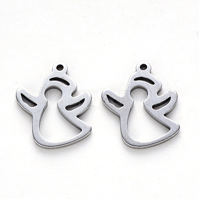 Tarnish Resistant 201 Stainless Steel Pendants STAS-N092-31-1