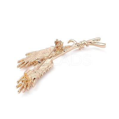 Rhinestone Wheat Brooch Pin LS-JEWB-C003-02-1