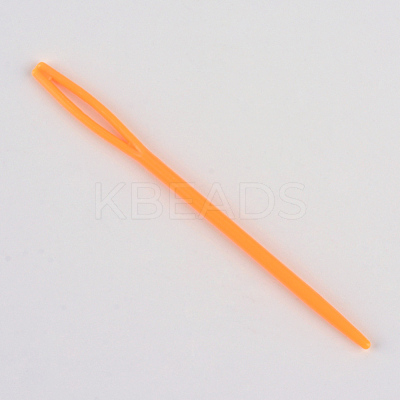 Steel Wire Stainless Steel Circular Knitting Needles and Random Color Plastic Tapestry Needles TOOL-R042-800x4mm-1
