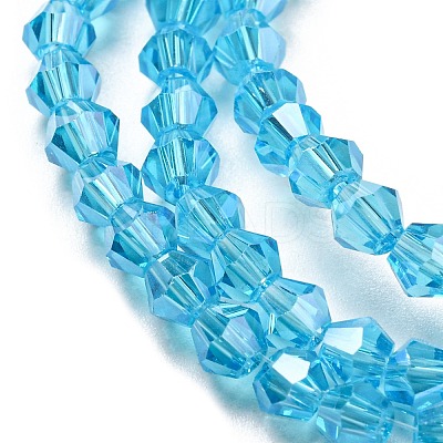 Transparent Electroplate Glass Beads Strands LS-EGLA-A039-T4mm-A19-1