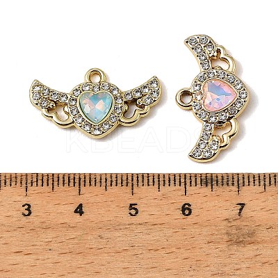 UV Plating Alloy Glass Pendants FIND-K032-26G-1