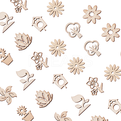 Unfinished Wood Piece Decorations WOOD-CJ0001-44-1