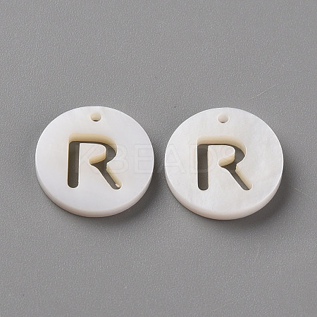 Natural Freshwater Shell Pendants LS-SHEL-Q311-008R-1