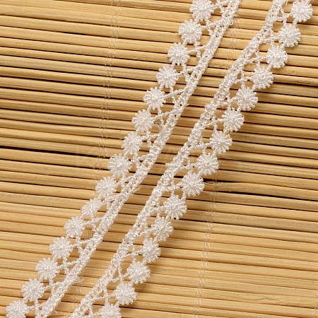 Flower Cotton Ribbon for Jewelry Making ORIB-F001-13-1