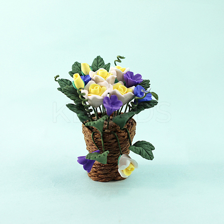 Miniature Flower Pot Culture Ornaments MIMO-PW0002-10B-1