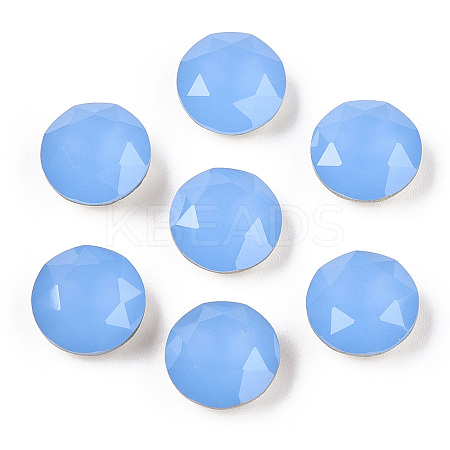 Pointed Back Glass Rhinestone Cabochons RGLA-T029-12mm-24-1