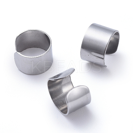 Tarnish Resistant Unisex 304 Stainless Steel Cuff Earrings X-EJEW-P135-03A-1