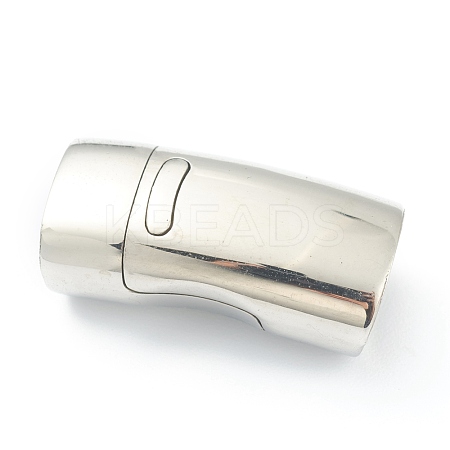 Tarnish Resistant 304 Stainless Steel Magnetic Clasps with Glue-in Ends STAS-O148-03P-1