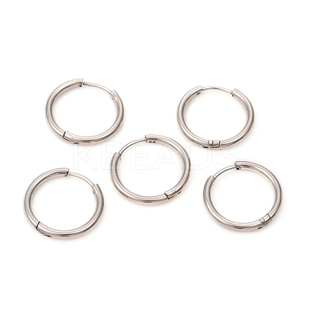 Tarnish Resistant 201 Stainless Steel Huggie Hoop Earrings LS-EJEW-L250-01J-P-1
