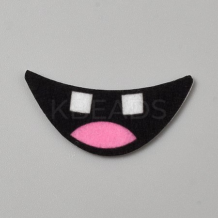 Felt Craft Doll Mouth DOLL-WH0007-18D-1