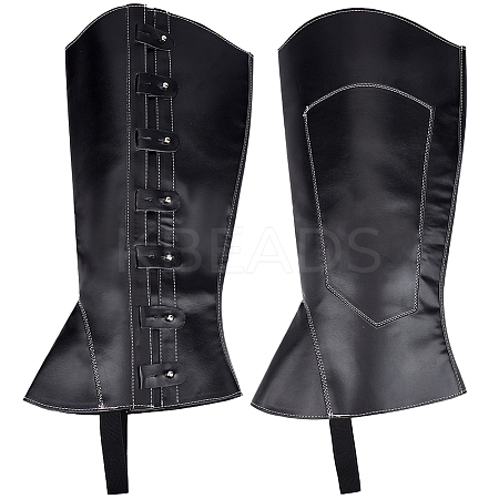 Imitation Leather Pirate Boot Covers AJEW-WH20020-020B-02-1