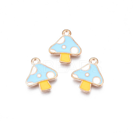Autumn Theme Alloy Enamel Charms ENAM-S115-143D-1