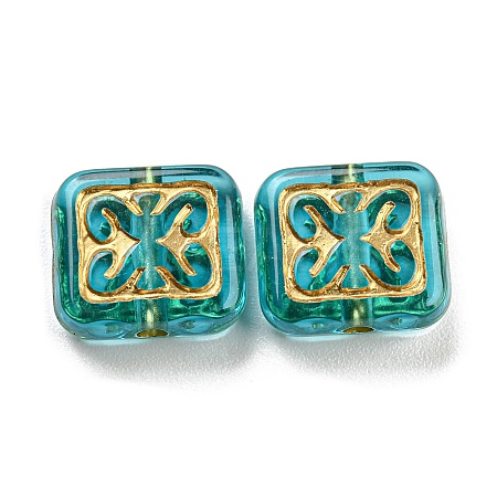 Plating Transparent Acrylic Beads LS-OACR-A024-02C-1
