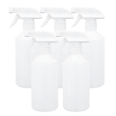 500ml White Plastic Trigger Spray Bottles with Adjustable Nozzle Empty Mist Spray Bottles for Cleaning Plant Flowers Home Garden AJEW-BC0005-72-1