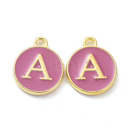 Golden Plated Alloy Enamel Charms ENAM-XCP0001-13A-1