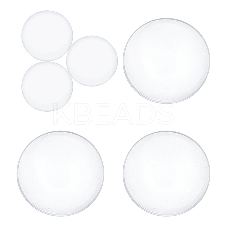 6Pcs 2 Style Door Knob Wall Shield Transparent Round Soft Rubber Wall Protector AJEW-OC0002-22-1