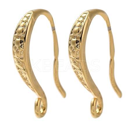 Brass Earring Hooks KK-H502-14G-1