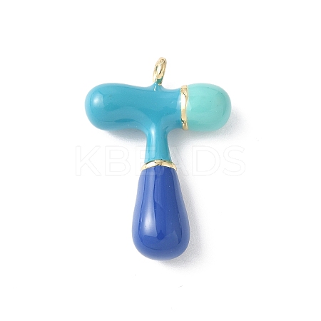 Brass Enamel Pendants X-KK-E093-03G-T-01-1