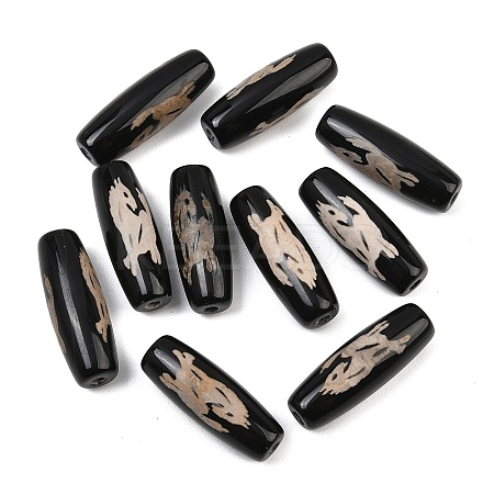 Tibetan Style dZi Beads TDZI-E004-64-1