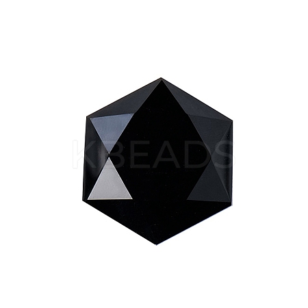 Natural Obsidian Healing Star of David Ornament PW-WG52742-12-1