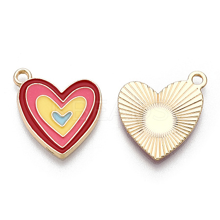 Alloy Enamel Pendants LS-ENAM-T009-64-RS-1