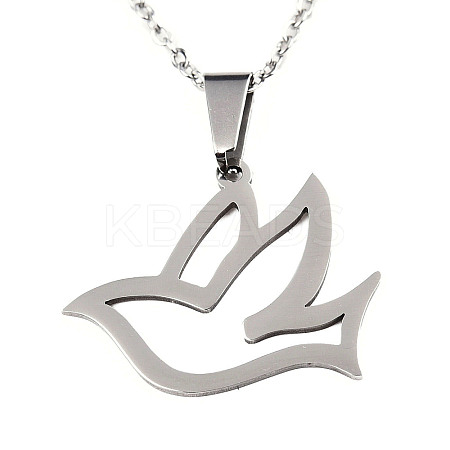 Non-Tarnish 201 Stainless Steel Pendants Necklaces LS-NJEW-S105-JN670-45-1-1
