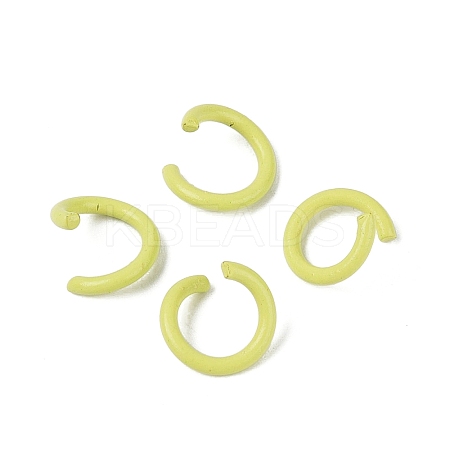 Spray Painted Iron Open Jump Rings IFIN-T017-04B-27-1