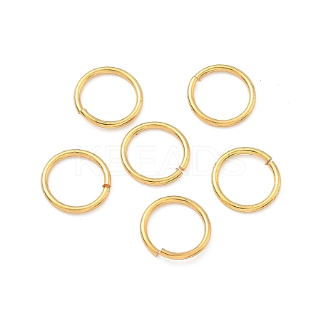Brass Open Jump Rings KK-H532-43G-G-1