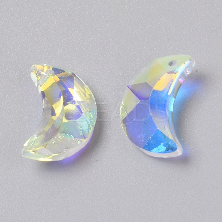 Glass Rhinestone Pendants LS-GLAA-WH0025-52A-1