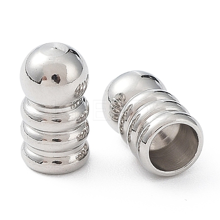 Non-Tarnish 201 Stainless Steel Cord End STAS-P327-02P-1