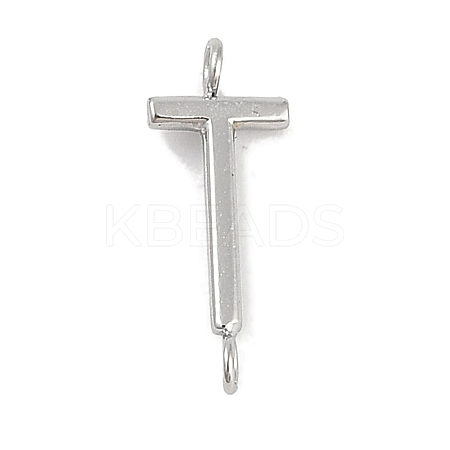 304 Stainless Steel Letter Connector Charms STAS-M108-01P-20-1