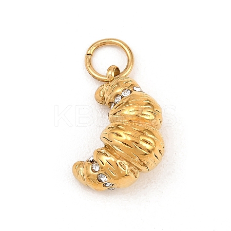 304 Stainless Steel Rhinestone Pendants LS-STAS-I365-01G-03-1