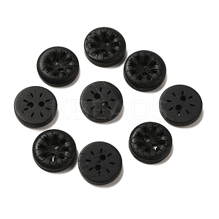 Carved 2-Hole Basic Sewing Buttons LS-NNA0YZG-1