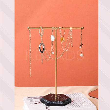 T Shaped Iron Earring Display Stand CON-PW0001-145B-1