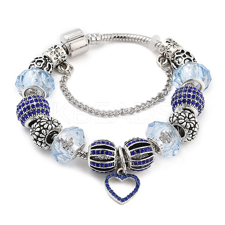Tibetan Style Alloy European Bracelets BJEW-M320-01AS-1