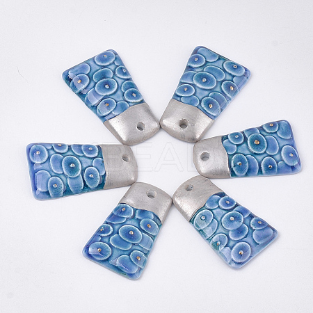 Handmade Porcelain Pendants X-PORC-T002-54-1