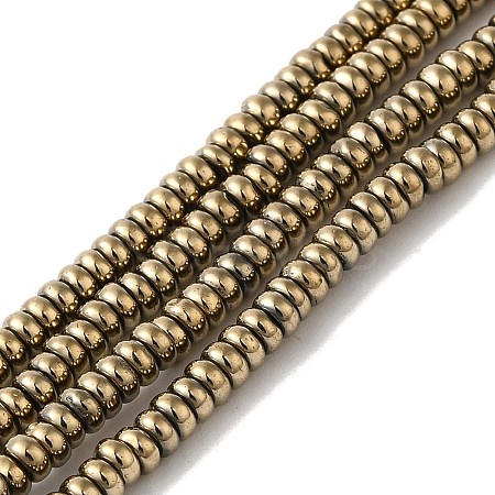Electroplated Synthetic Non-magnetic Hematite Beads Strands G-I364-I01-01B-1