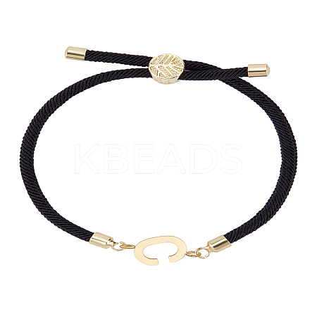 1Pc Adjustable Nylon Cord Slider Bracelets for Women BJEW-LP0001-32C-01-1