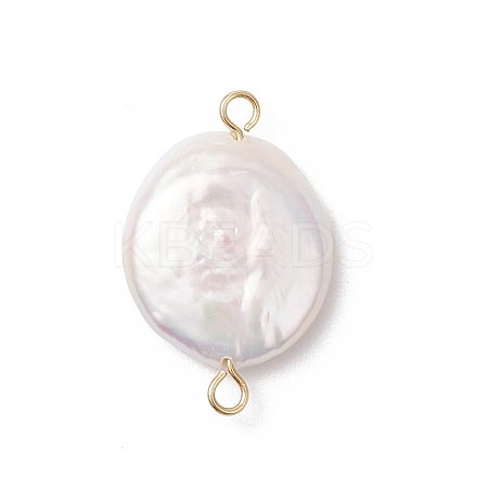Natural Keshi Pearl Connector Charms PALLOY-JF04188-02-1