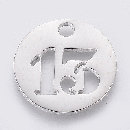 Non-Tarnish 304 Stainless Steel Pendants LS-STAS-F233-13-P-1