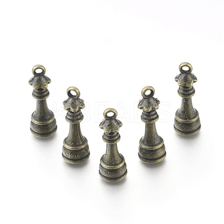 Alloy Chess Pendants PALLOY-H201-06AB-1