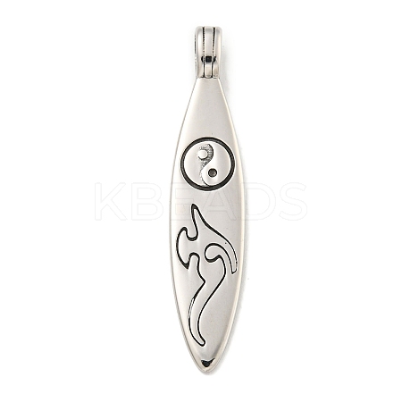 316 Surgical Stainless Steel Pendants STAS-E212-86AS-1