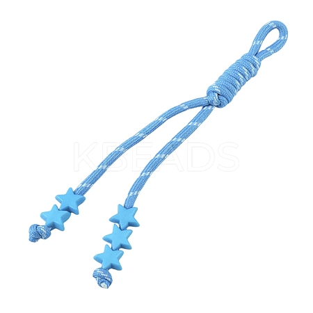 Polyester Pendant Decoration HJEW-YWC0001-03D-1