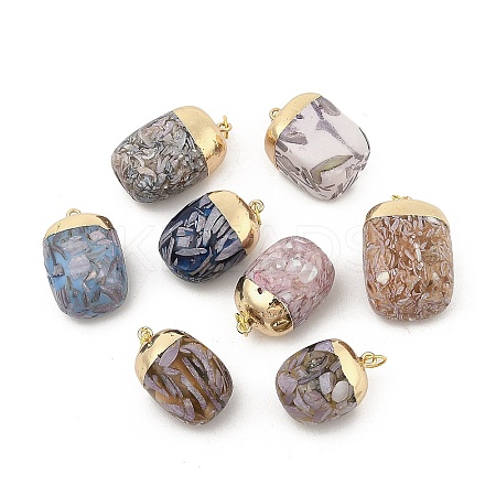 Transparent Epoxy Resin Pendants BSHE-R100-02A-1