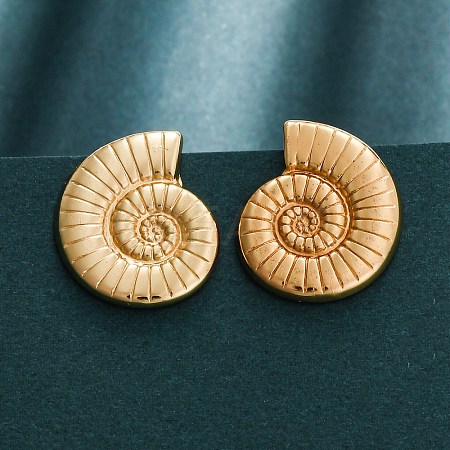 304 Stainless Steel Stud Earrings for Women EJEW-L296-020G-1