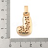 Brass Micro Pave Clear Cubic Zirconia Pendants KK-B099-01G-L-3