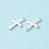 304 Stainless Steel Tiny Cross Charms STAS-L234-077S-5